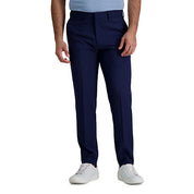 Haggar Mens Slim fit Dress Pants 32 / 29 Midnight Blue Solid