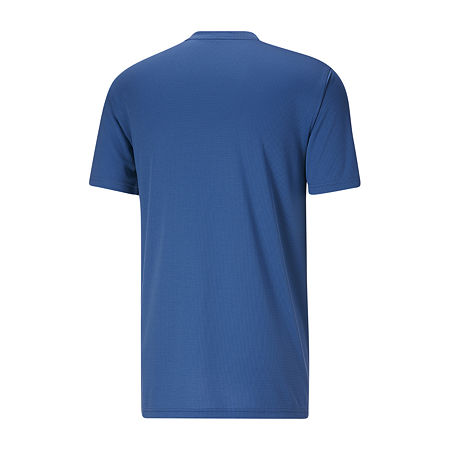 Puma Men's Solid Short Sleeve T shirt Navy Large