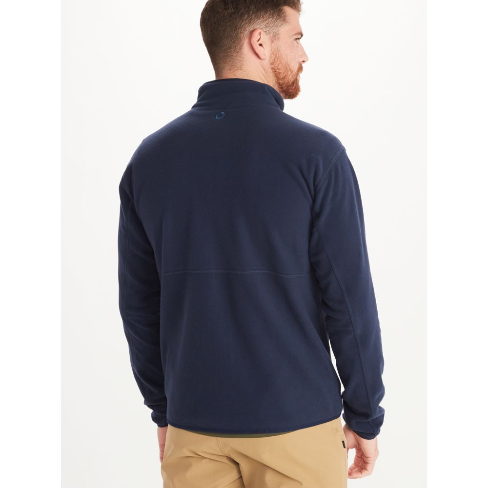 Marmot Mens Rocklin Fleece Zip Jacket Arctic Navy Size Large
