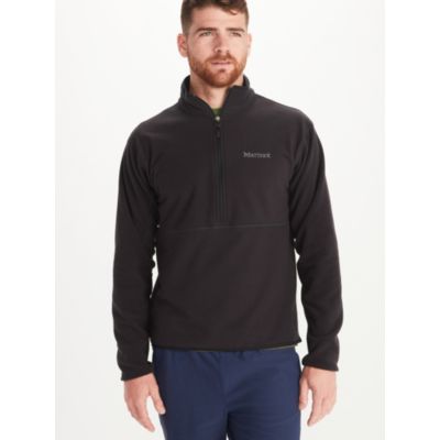 Marmot Mens Rocklin Half Zip Fleece Sweatshirt Black XXL