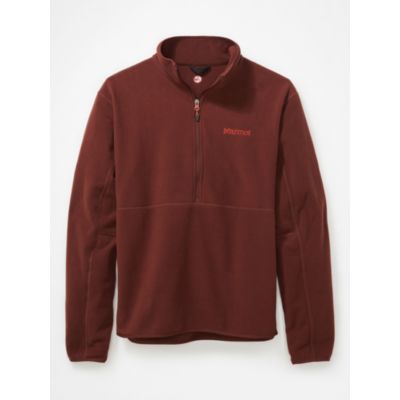 Marmot Mens Rocklin Half Zip Fleece Sweatshirt Black XXL