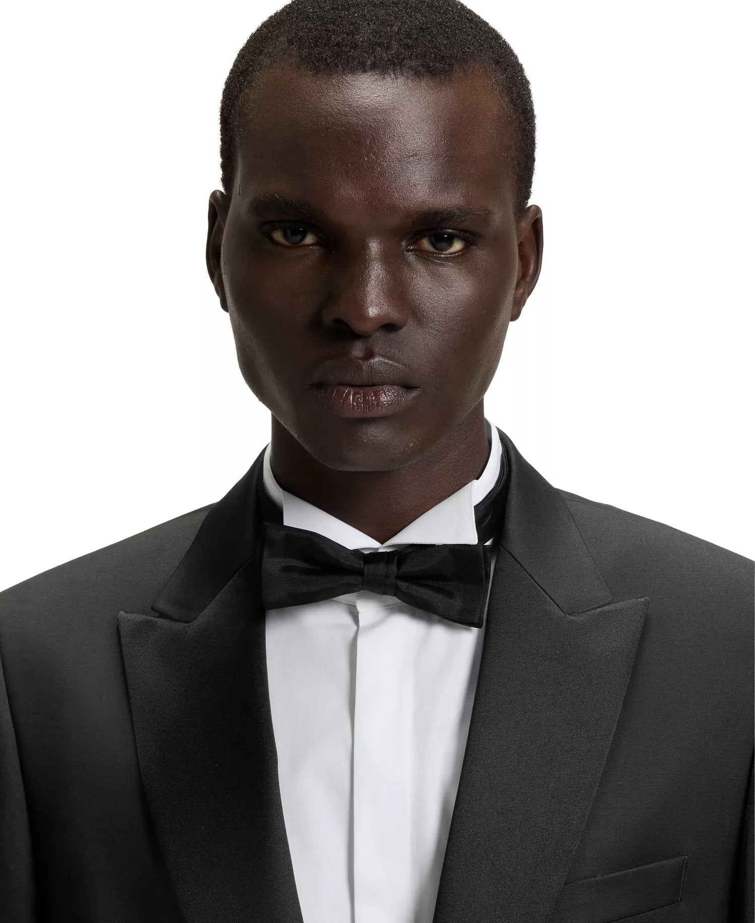 Hugo Boss Mens Slim fit Tuxedo Jacket Blazer 40 R Black Solid Stretch