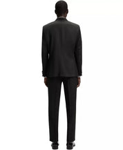 Hugo Boss Mens Slim fit 2 Piece Tuxedo Suit 44 R / 38 Waist Black Solid Stretch