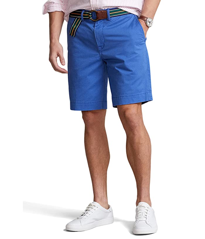 Ralph Lauren Polo Mens 9.5" Stretch Shorts Liberty Blue Size 32