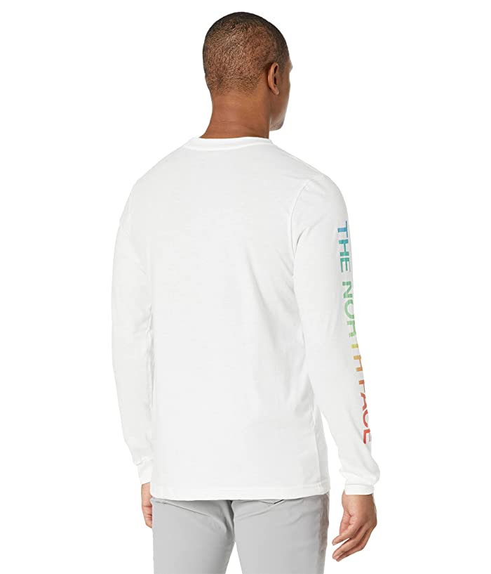 The North Face Men's Long Sleeve Logo T Shirt White Large