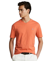 Polo Ralph Lauren Classic Fit V Neck Short Sleeve T Shirt Orange  2XL