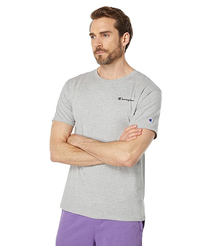 Champion Men's Classic Logo Graphic Tshirt  Oxford Gray Size Large