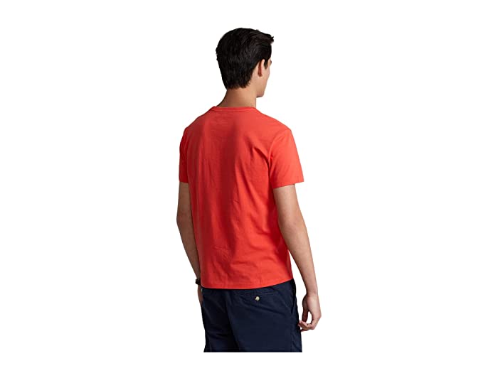 Polo Ralph Lauren Mens Classic-Fit Jersey Crew  T Shirt Red Large