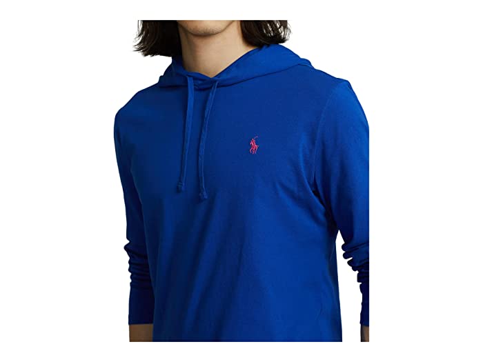 Polo Ralph Lauren Men's Jersey Hooded Long Sleeve T Shirt Royal Blue XL