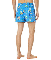Lacoste Men's Palm Print Swim Trunks Blue Small