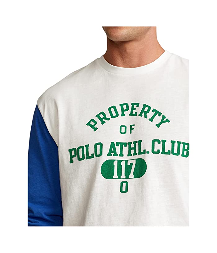 Ralph Lauren Polo Men's Classic Fit Long Sleeve T Shirt Graphic Oxford White XL