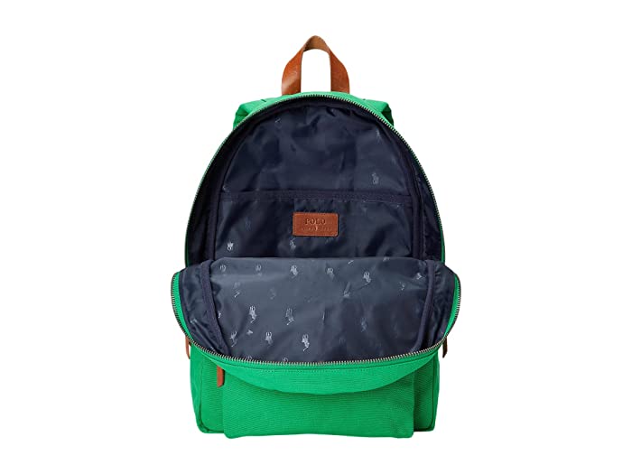 Ralph Lauren Polo Bear Canvas Backpack Green