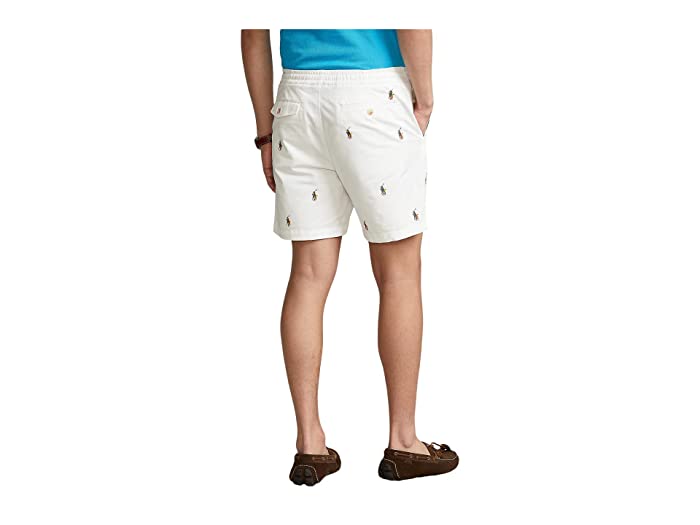 Polo Ralph Lauren Pony Player Embroidered Swim Shorts White Large