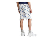 Polo Ralph Lauren Mens Skipper Terry 8 Inseam Casual Shorts White Blue Medium