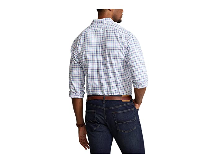 Polo Ralph Lauren Men Classic fit Long Sleeve Button-Up Shirt 3XLT Blue Plaid