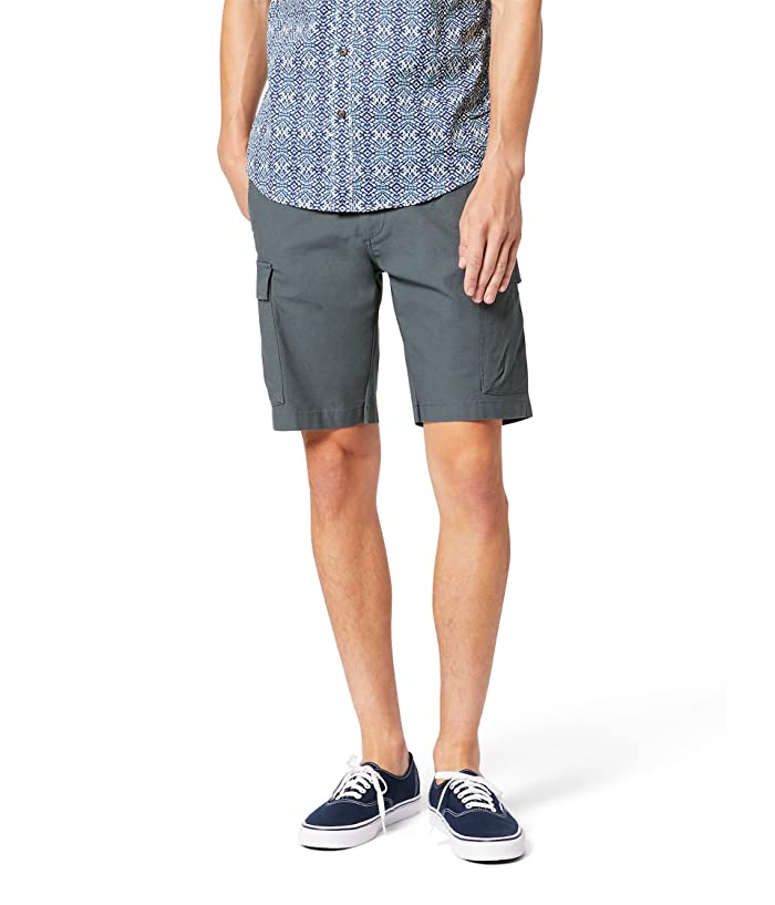 Dockers Mens Big Tall Straight Fit Cargo Shorts Cool Slate Grey 58