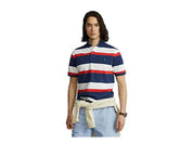 Polo Ralph Lauren Men's Classic Fit Mesh Polo Shirt Tomato Red Blue Multi Large