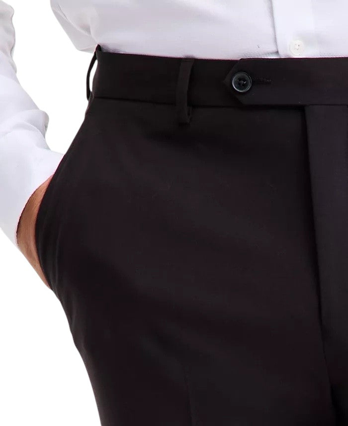 Tallia Mens Classic fit Dress Pants 30 / 30 Black Solid