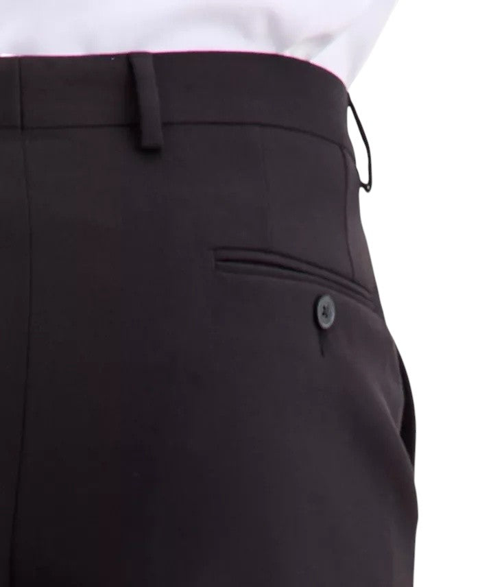 Tallia Mens Classic fit Dress Pants 30 / 30 Black Solid