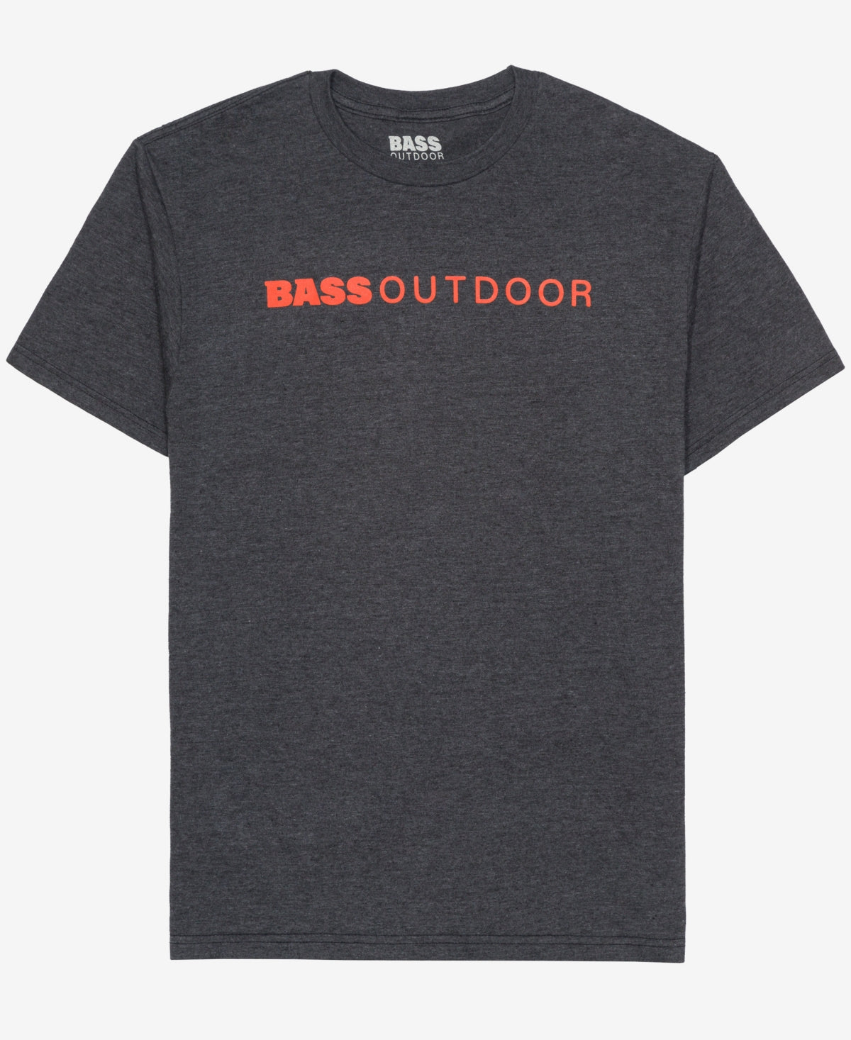 Bass Outdoor Men's Short Sleeve Crewneck T Shirt Grey Charcoal Heather ...
