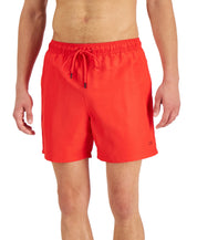 Calvin Klein Mens Regular fit Swim Trunks Swimwear Small Red Solid