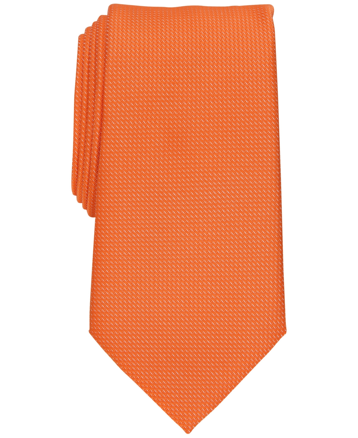Club Room Men's Kane Pin Dot Tie Orange Necktie