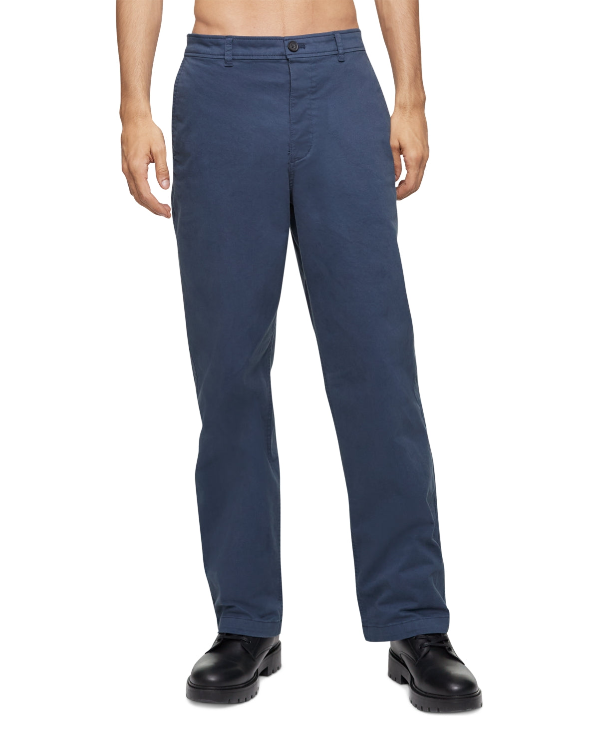 Calvin Klein Mens Relaxed Fit Chino Pants Ink Blue 33