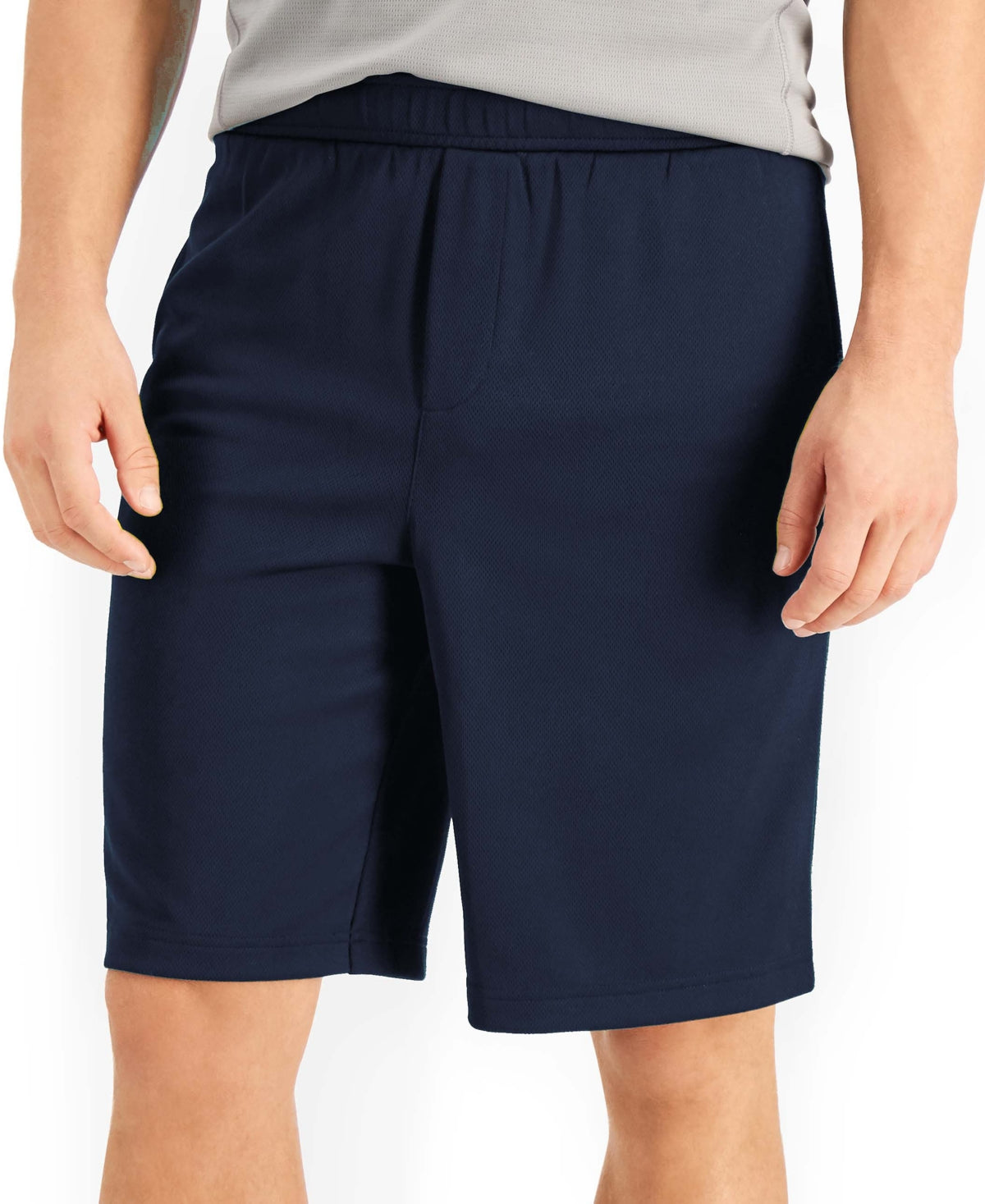 Id Ideology Men's Mesh Break Shorts Indigo Sea Blue Large