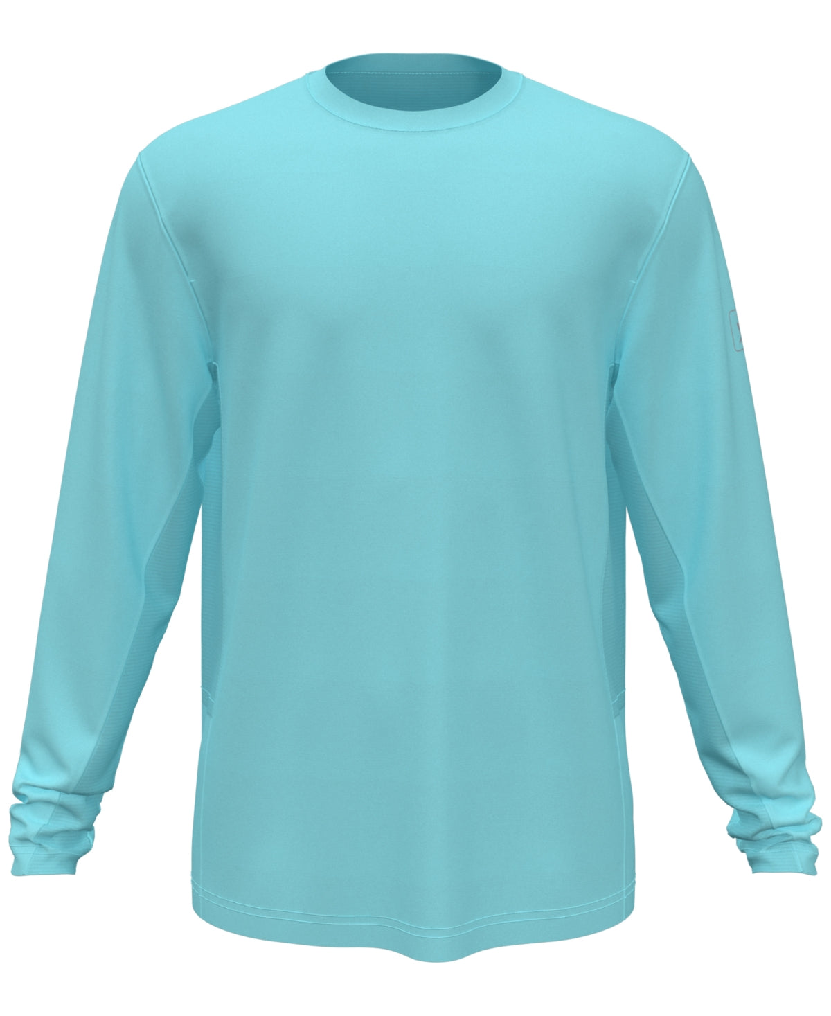 Pga Tour Men's Sun Protection Golf Shirt  Tanger Turquoise Large