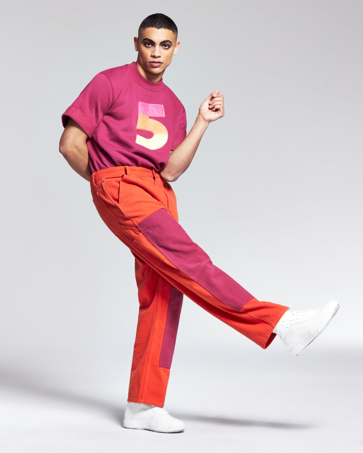 And Now This 5:31 by Jerome LaMaar Men's Painters Pants Orange 36 x 27