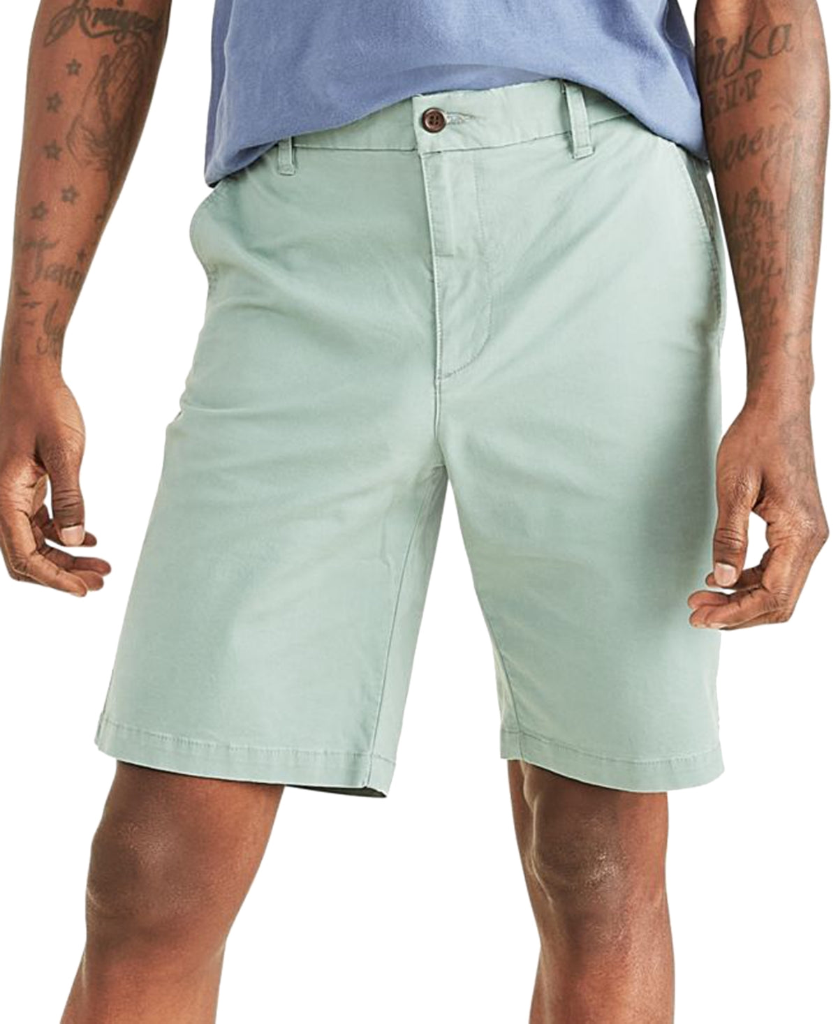 Dockers Mens Green Shorts 38 Reg Flex Comfort Waistband