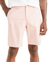 Dockers Mens Slim fit Casual Shorts 34 Pink Solid Stretch