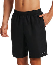 Nike Men's Essential Lap Solid 9 Swim Trunks Black