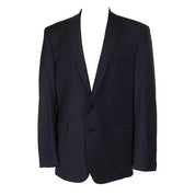 Calvin Klein Mens Slim fit Suit Jacket Blazer 41 R Navy Blue Solid Stretch
