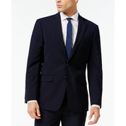 Calvin Klein Mens Slim fit Suit Jacket Blazer 44 R Navy Blue Solid Stretch