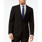 Calvin Klein Mens Slim fit Suit Jacket Blazer 40 S Black Solid Stretch
