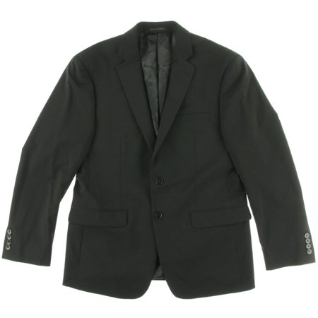 Calvin Klein Mens Slim fit Suit Jacket Blazer 42 R Black Solid