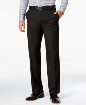 Sean John Mens Classic fit Dress Pants 36 / 34 Black Solid
