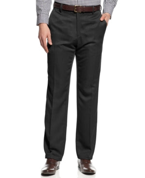 Kenneth Cole Mens Slim fit Dress Pants 40 / 30 Black Solid