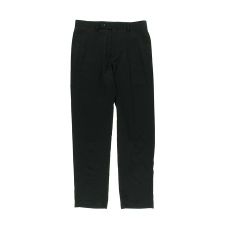 Calvin Klein Mens Slim fit Dress Pants 34 / 30 Black Solid