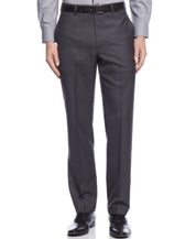 Calvin Klein Mens Slim fit Dress Pants 36 / 29 Grey Solid