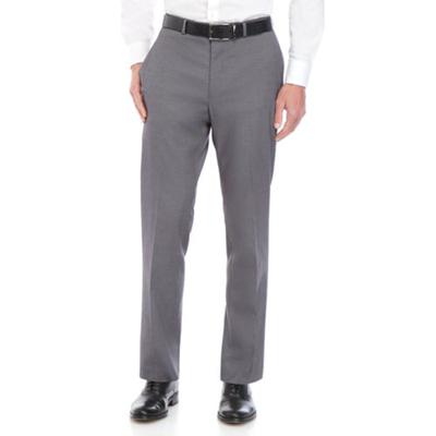 Calvin Klein Mens Slim fit Dress Pants 36 / 34 Grey Solid