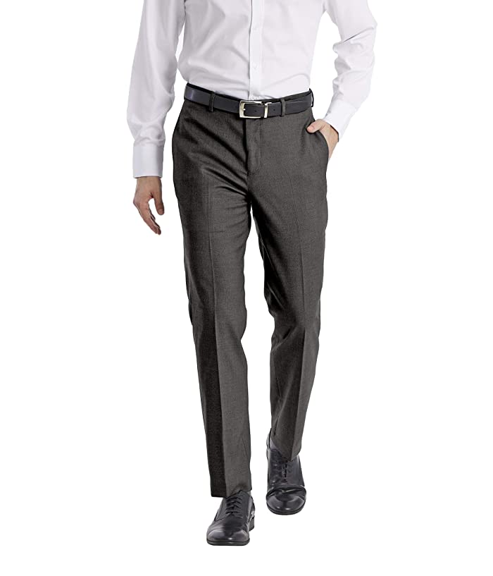 Calvin Klein Mens Slim fit Dress Pants 42 / 30 Charcoal Grey Solid Stretch