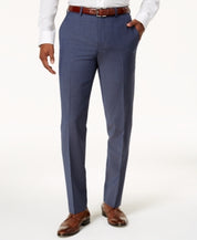 Bar III Men's Slim-Fit Blue Grey Active Stretch Pants 34 x 34