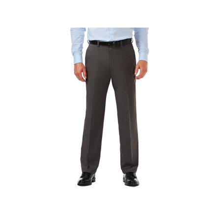 Haggar Mens Classic fit Dress Pants 36 / 32 Gray Solid