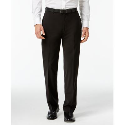 Calvin Klein Mens Slim fit Dress Pants 30 / 30 Black Solid Stretch