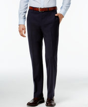 Calvin Klein Mens Slim fit Dress Pants 40 / 30 Navy Blue Solid Wool