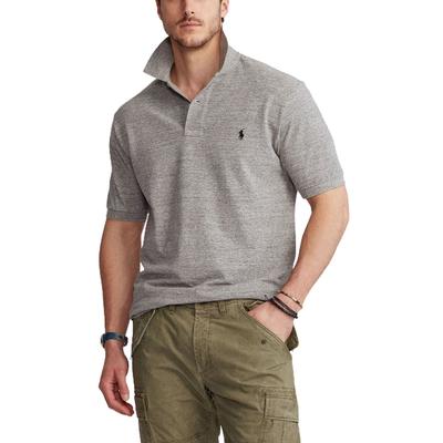 Polo Ralph Lauren Mens Classic fit Short Sleeve Polo Shirt XLT Grey Solid