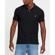 Nautica Mens Slim-Fit  Shirt Sleeve Polo Shirt True Black Medium