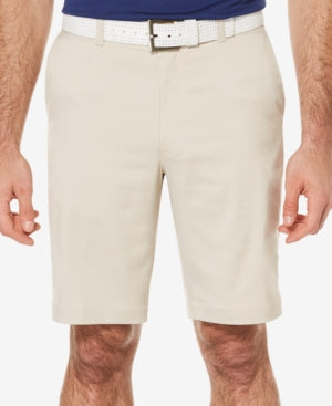 Pga Tour Men's Flat Front Shorts Beige 42